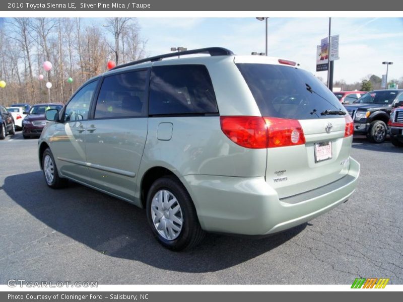 Silver Pine Mica / Taupe 2010 Toyota Sienna LE