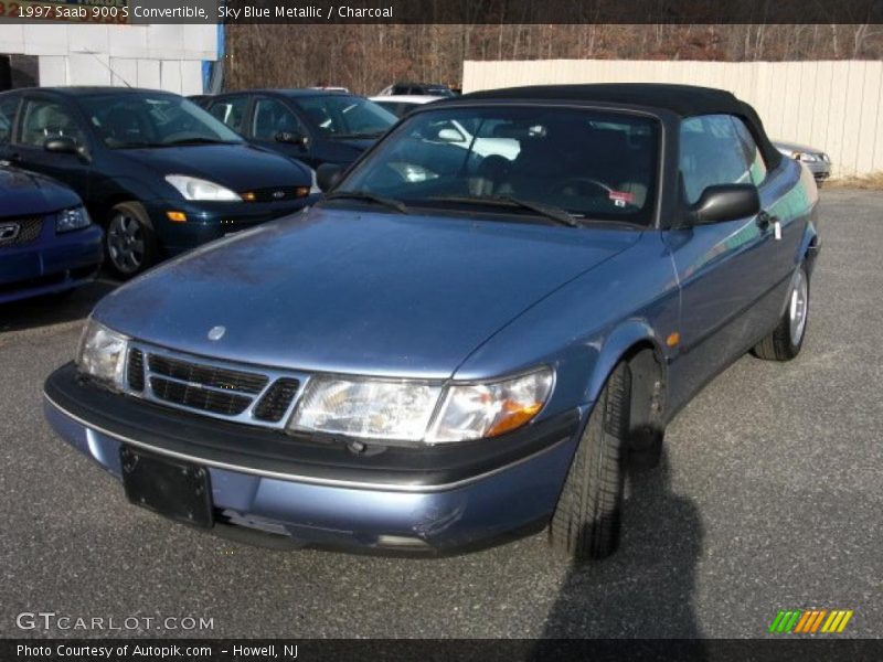 Sky Blue Metallic / Charcoal 1997 Saab 900 S Convertible