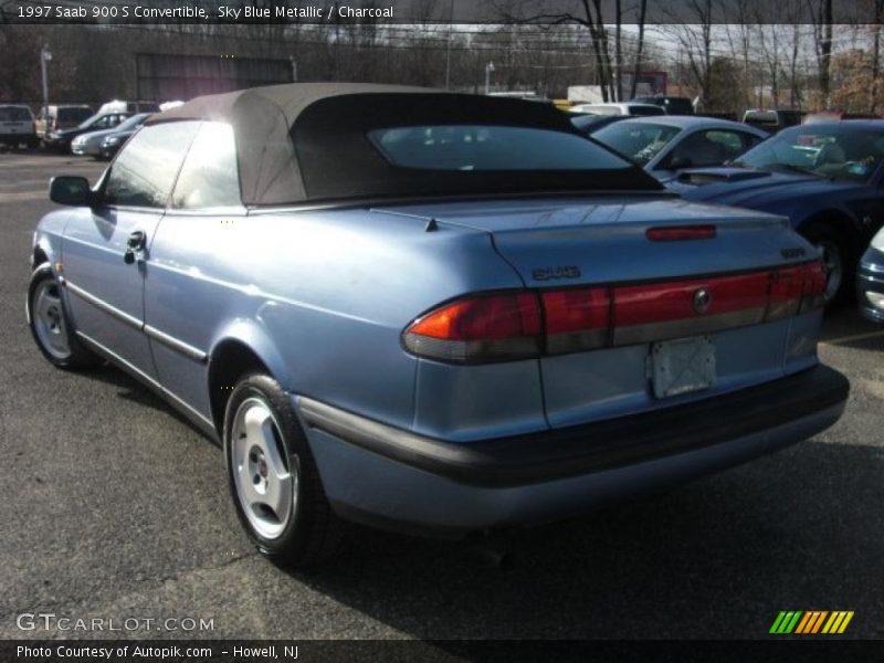 Sky Blue Metallic / Charcoal 1997 Saab 900 S Convertible