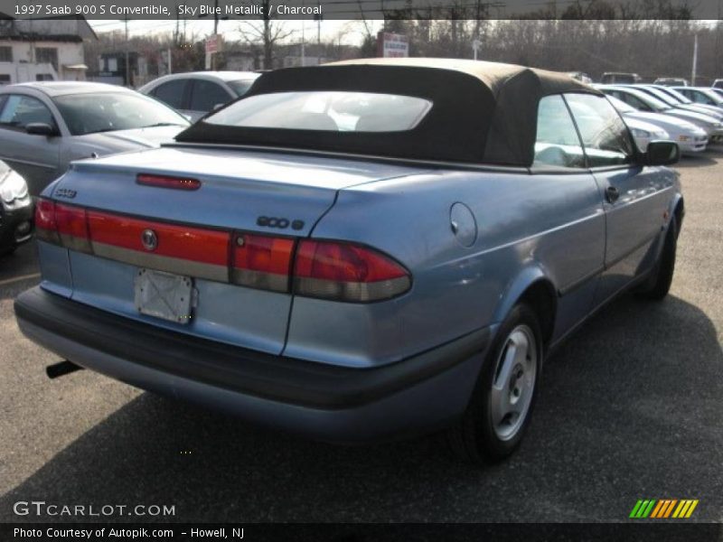 Sky Blue Metallic / Charcoal 1997 Saab 900 S Convertible