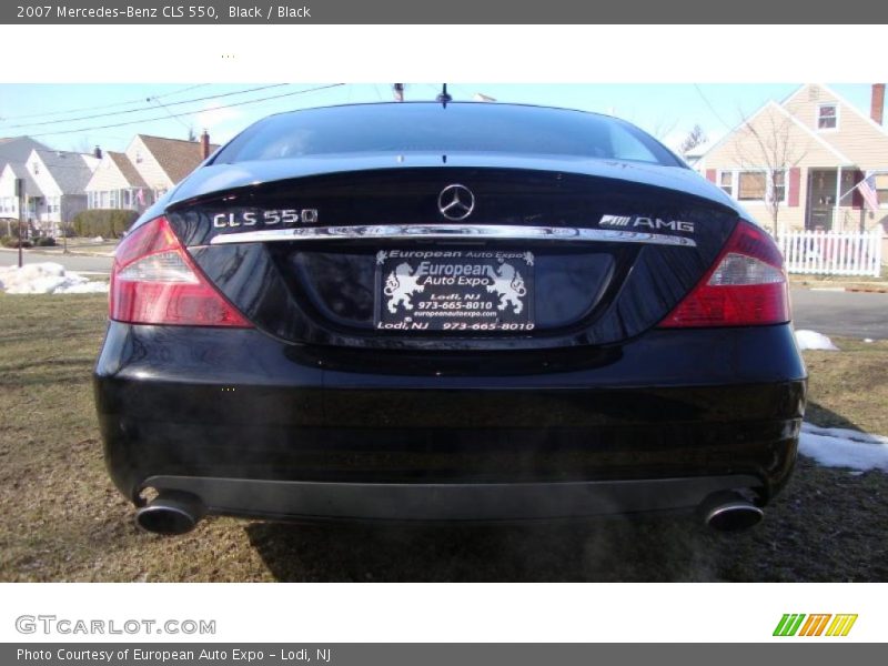 Black / Black 2007 Mercedes-Benz CLS 550