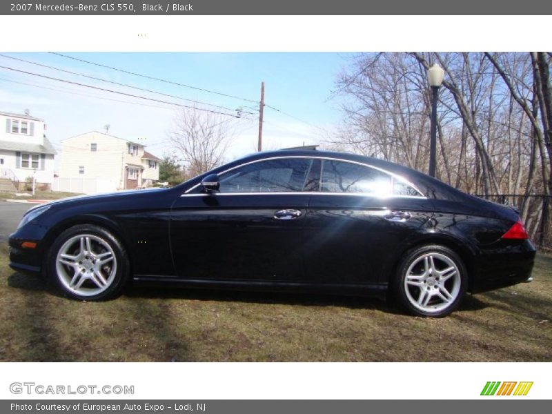 Black / Black 2007 Mercedes-Benz CLS 550