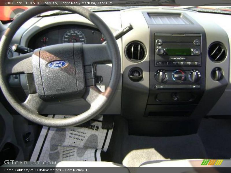 Bright Red / Medium/Dark Flint 2004 Ford F150 STX SuperCab