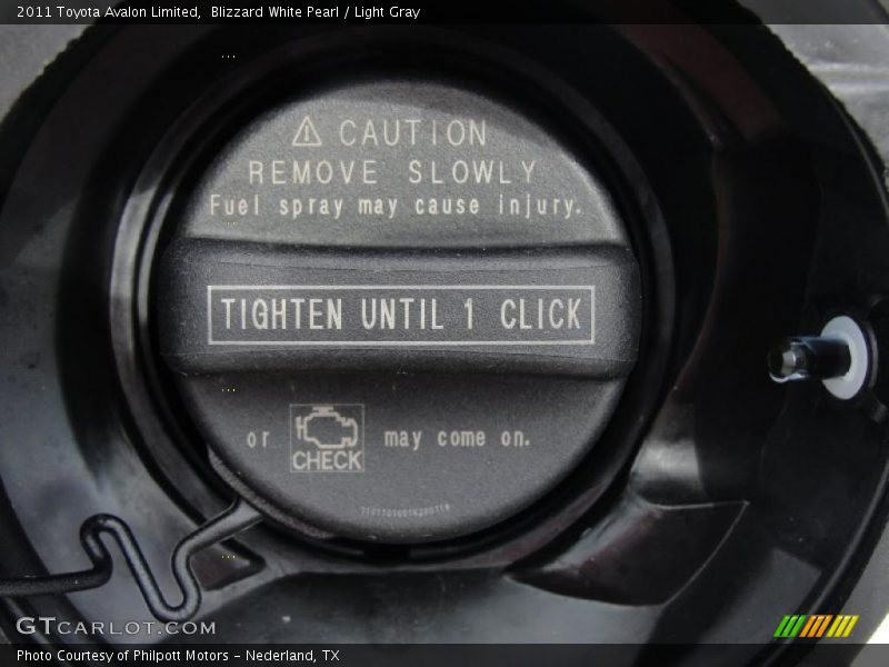 Blizzard White Pearl / Light Gray 2011 Toyota Avalon Limited