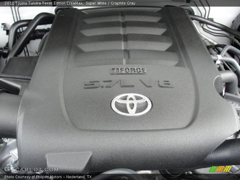 Super White / Graphite Gray 2011 Toyota Tundra Texas Edition CrewMax