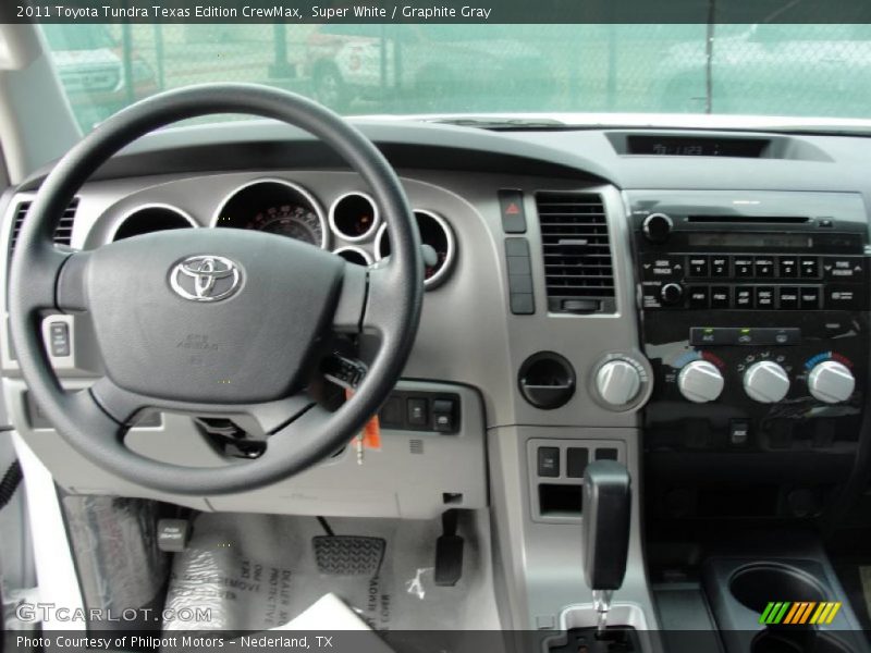 Super White / Graphite Gray 2011 Toyota Tundra Texas Edition CrewMax