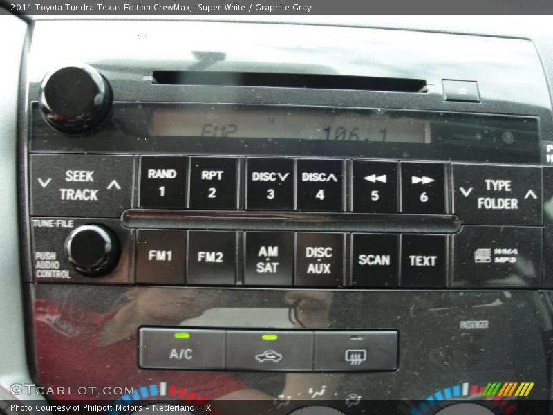 Super White / Graphite Gray 2011 Toyota Tundra Texas Edition CrewMax