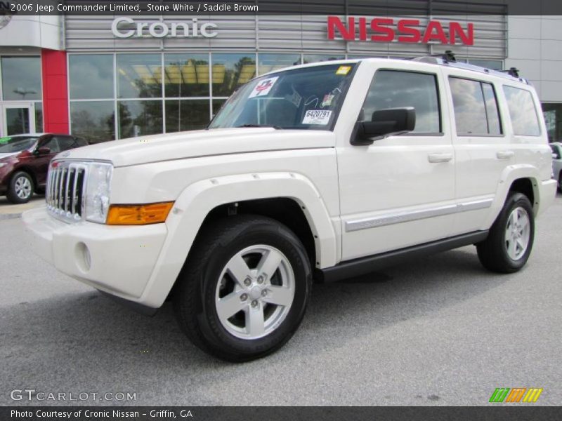 Stone White / Saddle Brown 2006 Jeep Commander Limited