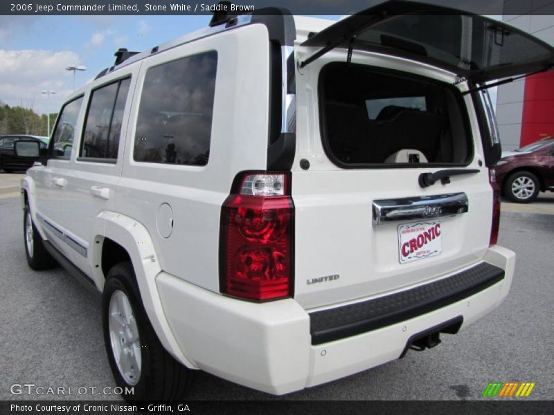 Stone White / Saddle Brown 2006 Jeep Commander Limited