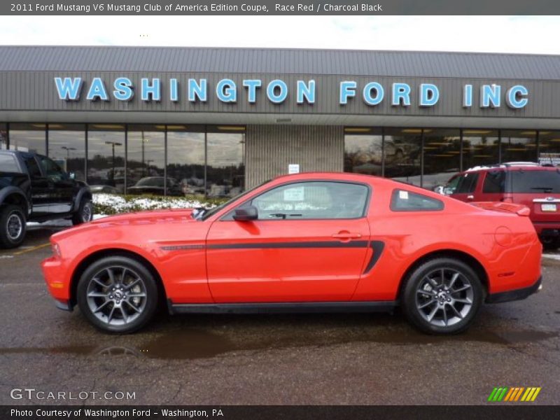Race Red / Charcoal Black 2011 Ford Mustang V6 Mustang Club of America Edition Coupe