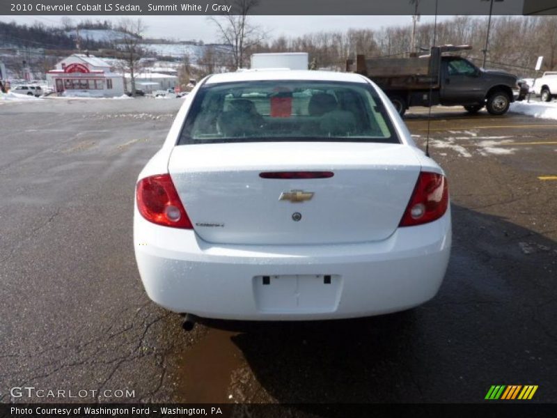 Summit White / Gray 2010 Chevrolet Cobalt LS Sedan