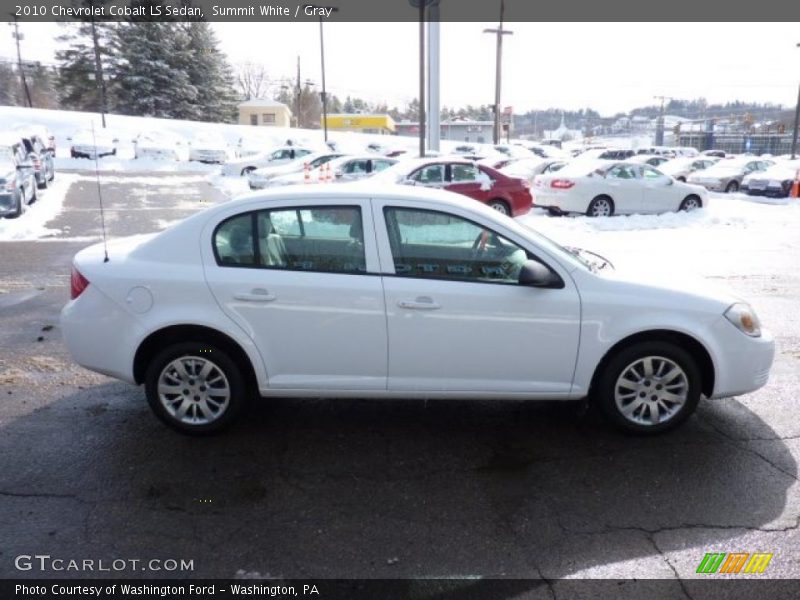 Summit White / Gray 2010 Chevrolet Cobalt LS Sedan