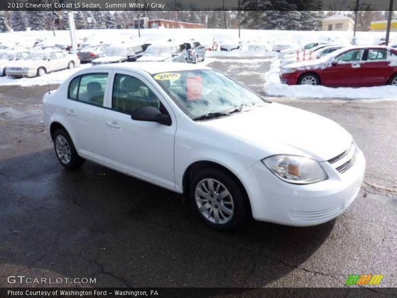 Summit White / Gray 2010 Chevrolet Cobalt LS Sedan