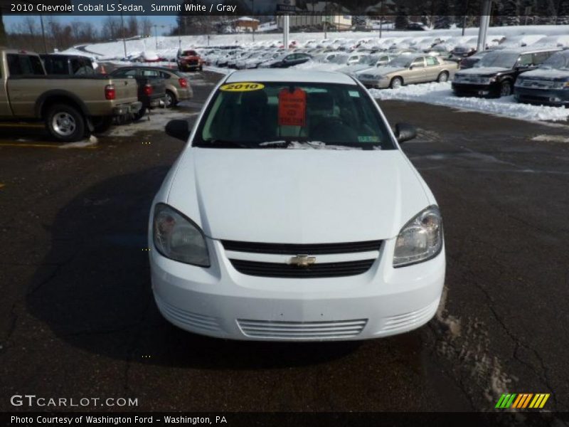 Summit White / Gray 2010 Chevrolet Cobalt LS Sedan