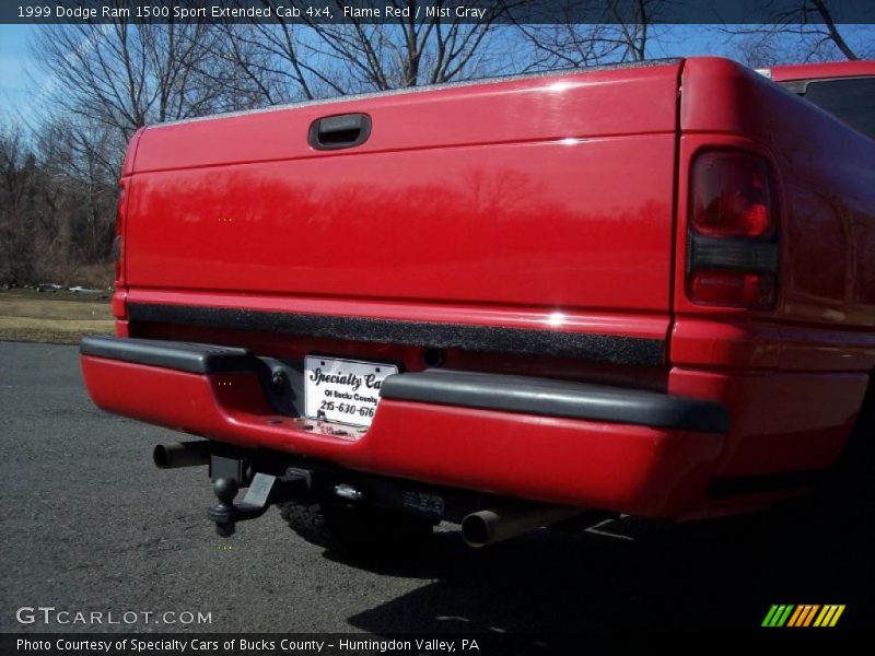 Flame Red / Mist Gray 1999 Dodge Ram 1500 Sport Extended Cab 4x4