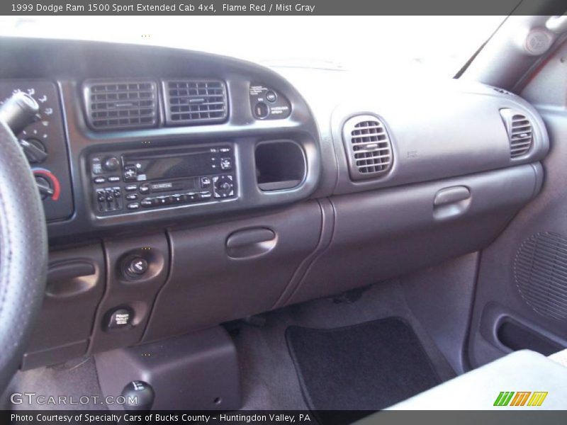 Flame Red / Mist Gray 1999 Dodge Ram 1500 Sport Extended Cab 4x4