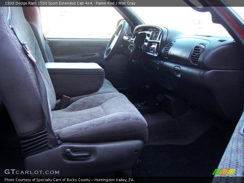 Flame Red / Mist Gray 1999 Dodge Ram 1500 Sport Extended Cab 4x4