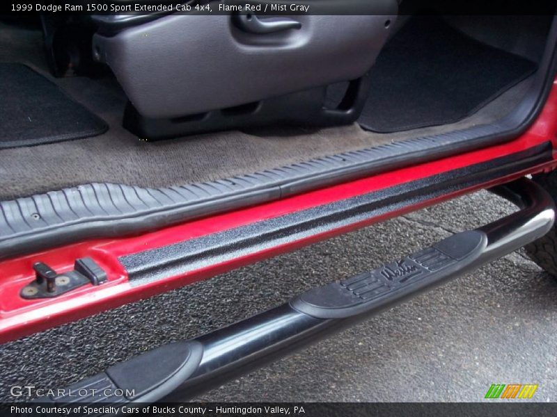 Flame Red / Mist Gray 1999 Dodge Ram 1500 Sport Extended Cab 4x4