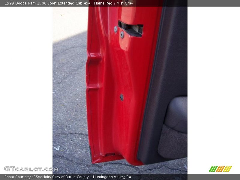 Flame Red / Mist Gray 1999 Dodge Ram 1500 Sport Extended Cab 4x4
