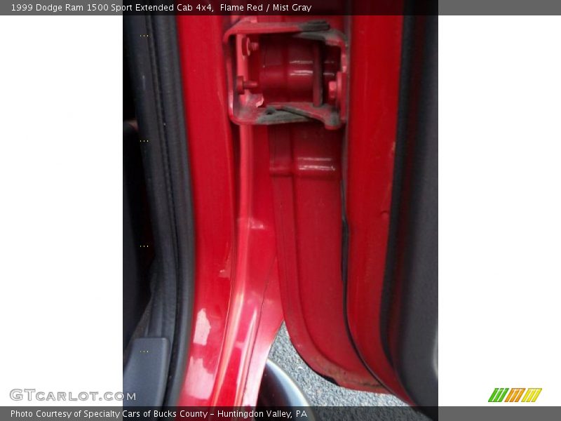 Flame Red / Mist Gray 1999 Dodge Ram 1500 Sport Extended Cab 4x4