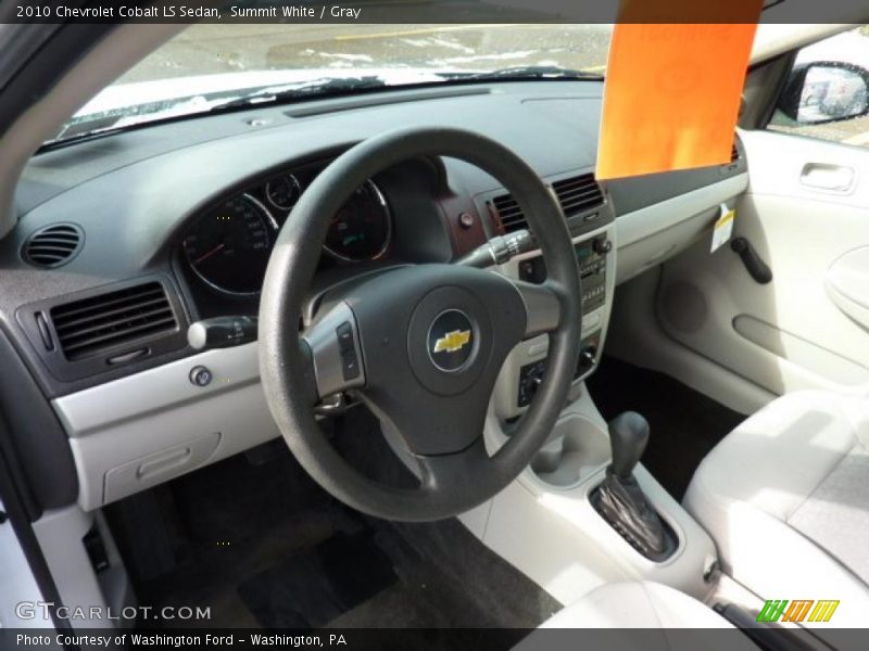 Summit White / Gray 2010 Chevrolet Cobalt LS Sedan