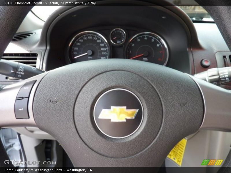 Summit White / Gray 2010 Chevrolet Cobalt LS Sedan