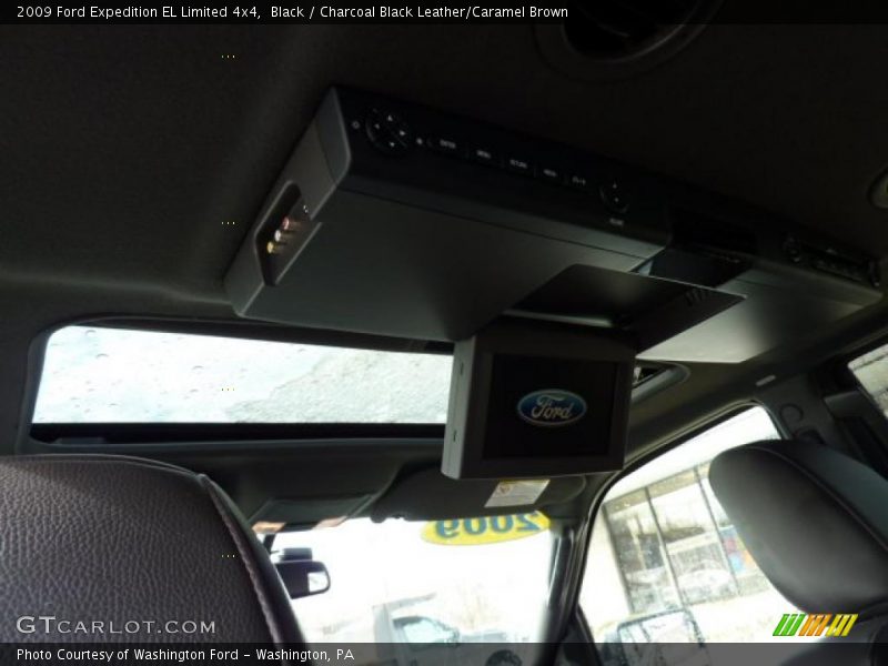 Black / Charcoal Black Leather/Caramel Brown 2009 Ford Expedition EL Limited 4x4