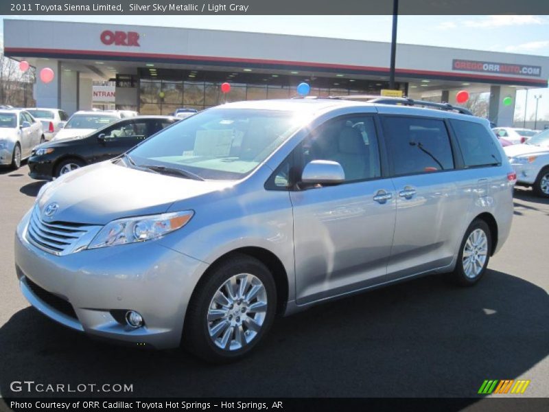Silver Sky Metallic / Light Gray 2011 Toyota Sienna Limited