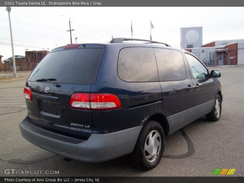 Stratosphere Blue Mica / Gray 2001 Toyota Sienna LE