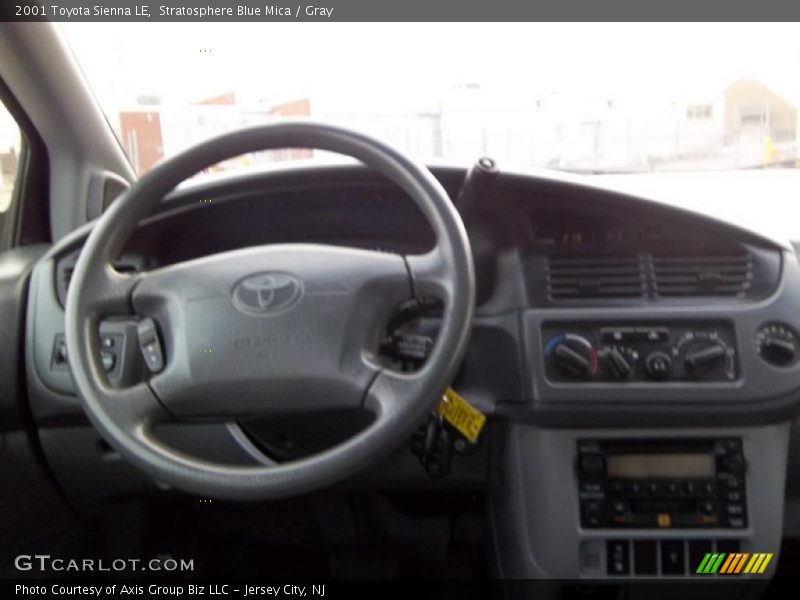 Stratosphere Blue Mica / Gray 2001 Toyota Sienna LE