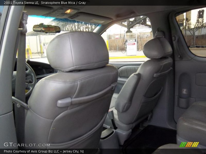 Stratosphere Blue Mica / Gray 2001 Toyota Sienna LE