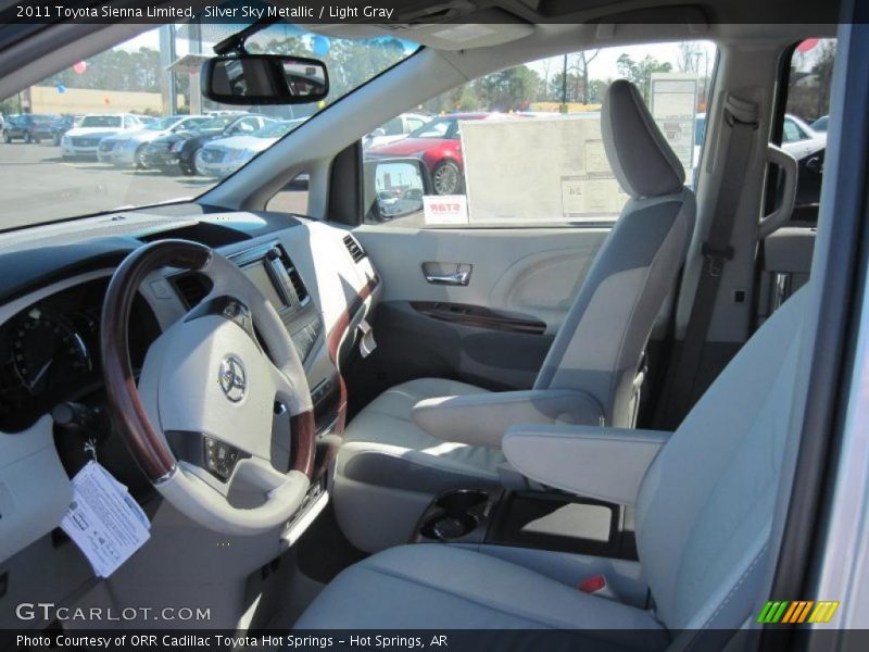  2011 Sienna Limited Light Gray Interior