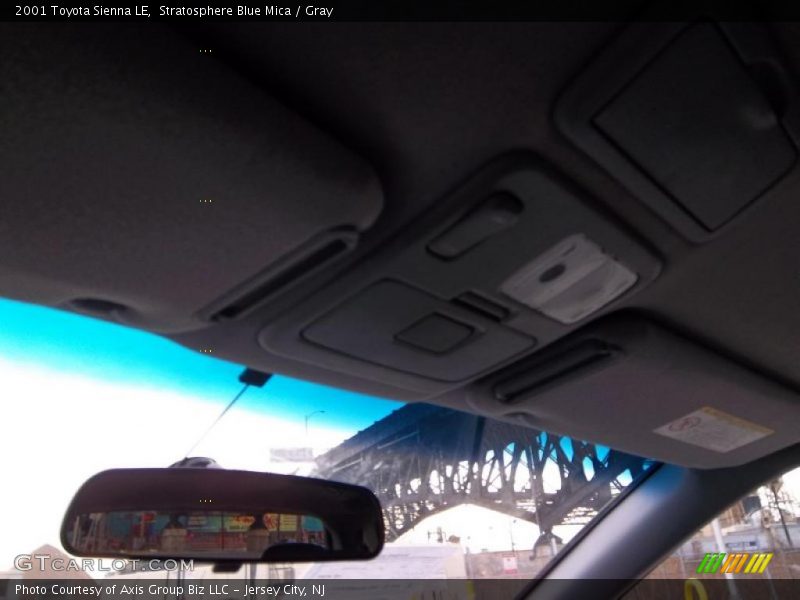 Stratosphere Blue Mica / Gray 2001 Toyota Sienna LE