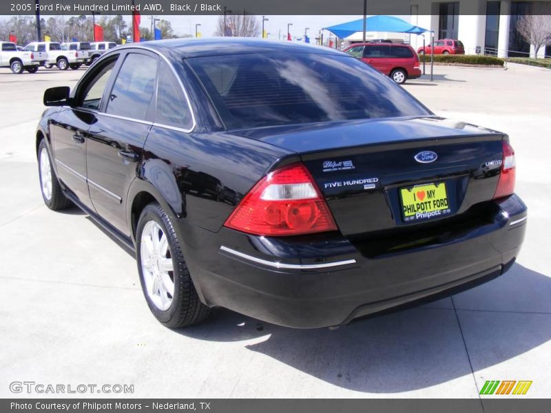 Black / Black 2005 Ford Five Hundred Limited AWD