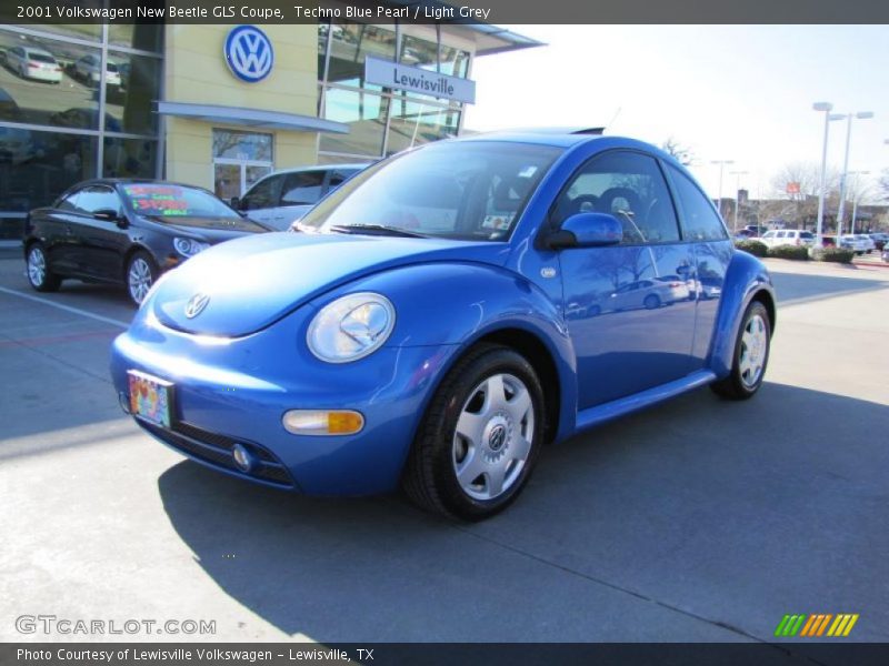 Techno Blue Pearl / Light Grey 2001 Volkswagen New Beetle GLS Coupe