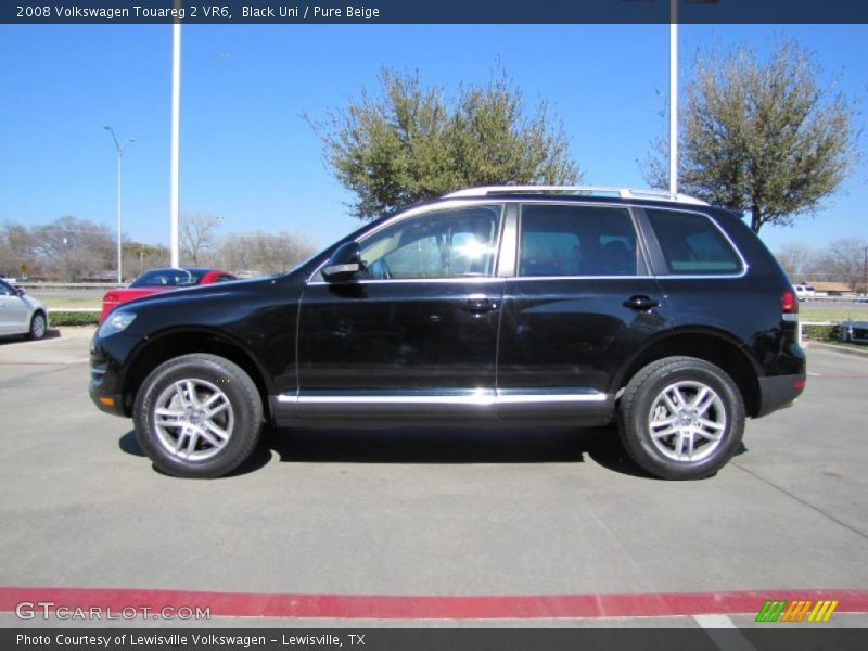 Black Uni / Pure Beige 2008 Volkswagen Touareg 2 VR6