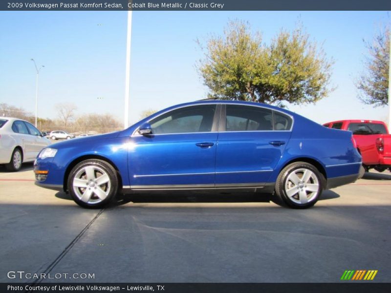 Cobalt Blue Metallic / Classic Grey 2009 Volkswagen Passat Komfort Sedan