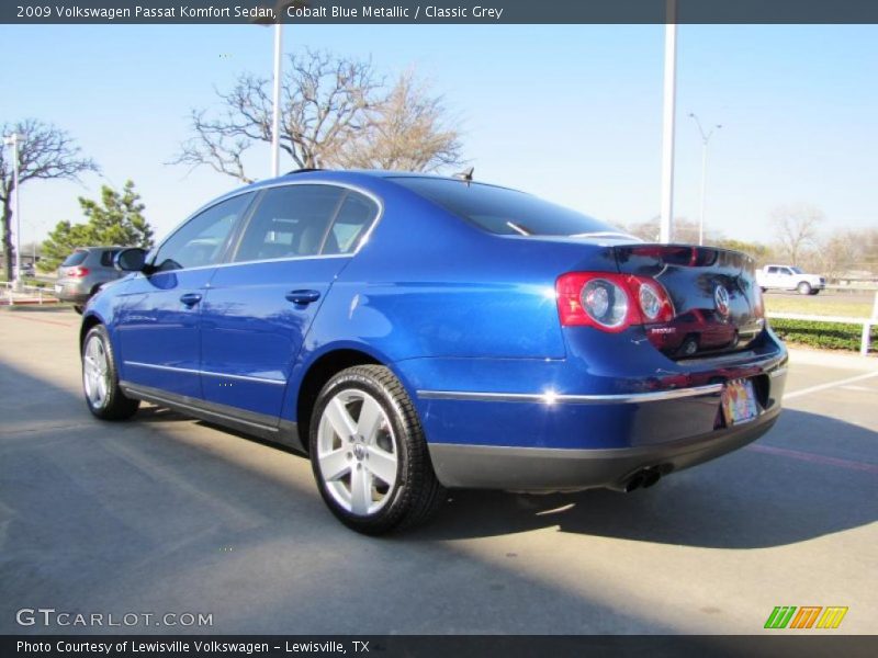 Cobalt Blue Metallic / Classic Grey 2009 Volkswagen Passat Komfort Sedan