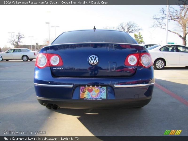 Cobalt Blue Metallic / Classic Grey 2009 Volkswagen Passat Komfort Sedan