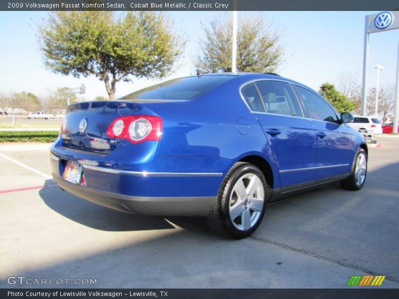 Cobalt Blue Metallic / Classic Grey 2009 Volkswagen Passat Komfort Sedan