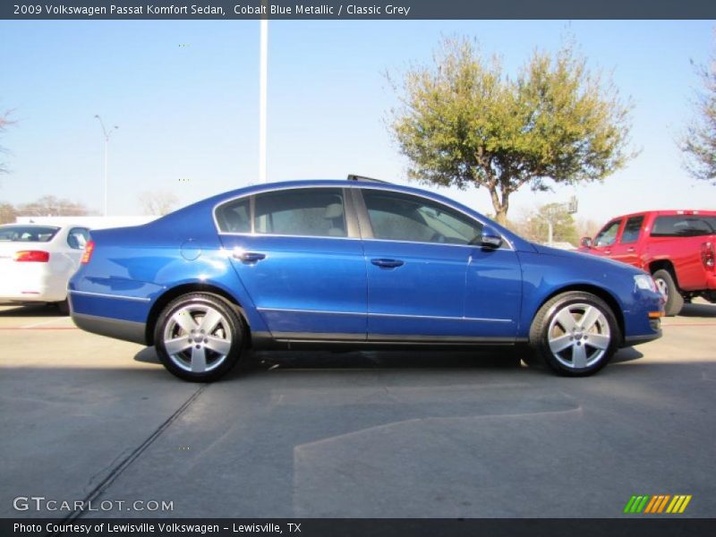 Cobalt Blue Metallic / Classic Grey 2009 Volkswagen Passat Komfort Sedan