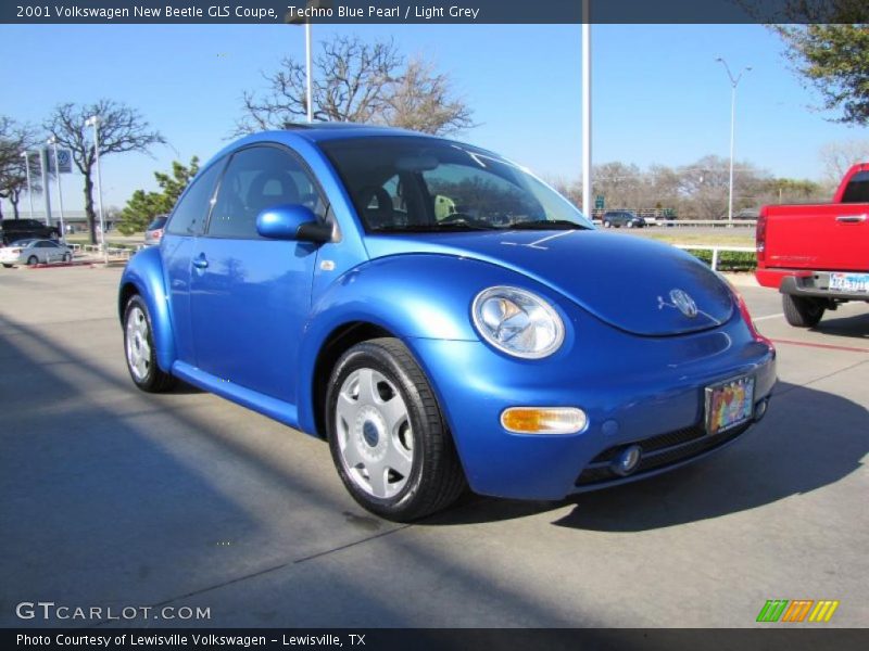 Techno Blue Pearl / Light Grey 2001 Volkswagen New Beetle GLS Coupe