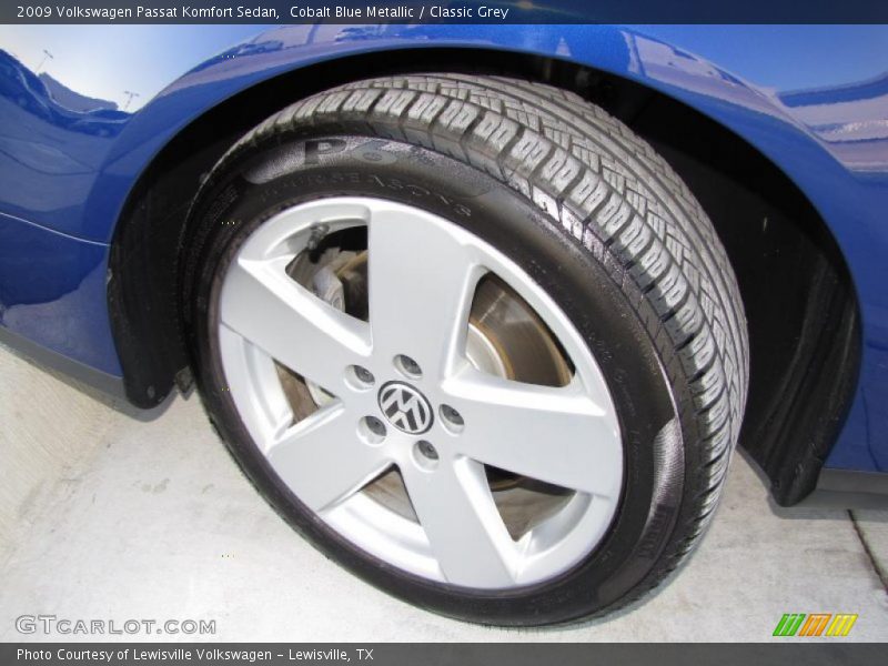 Cobalt Blue Metallic / Classic Grey 2009 Volkswagen Passat Komfort Sedan