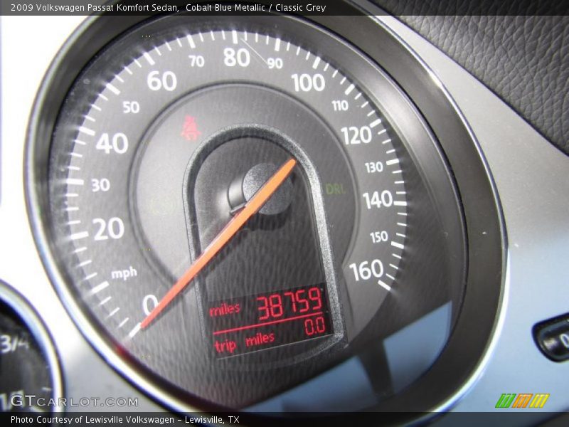 Cobalt Blue Metallic / Classic Grey 2009 Volkswagen Passat Komfort Sedan