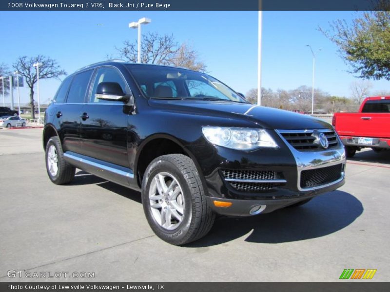 Black Uni / Pure Beige 2008 Volkswagen Touareg 2 VR6