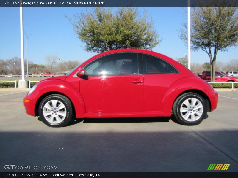 Salsa Red / Black 2008 Volkswagen New Beetle S Coupe