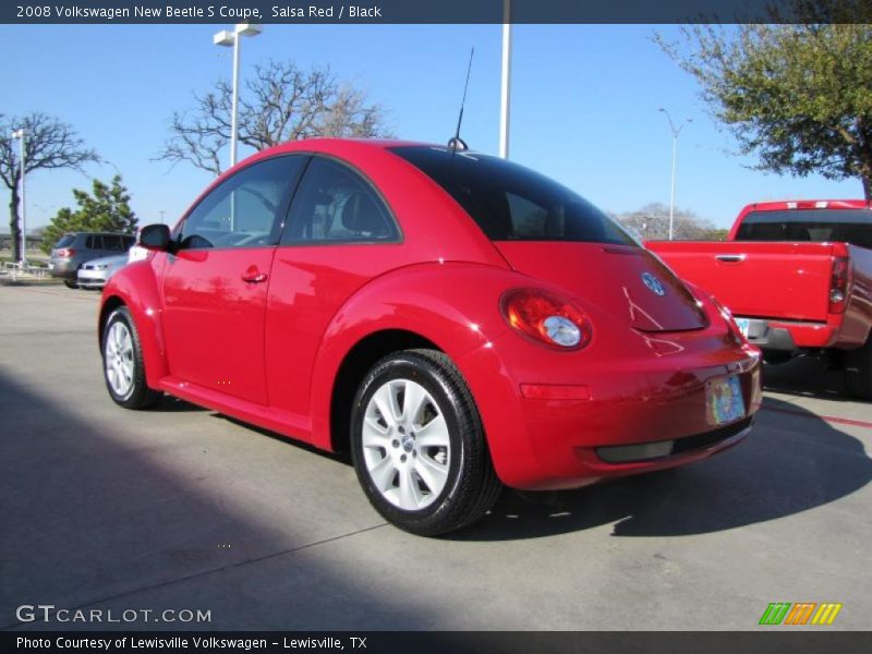 Salsa Red / Black 2008 Volkswagen New Beetle S Coupe