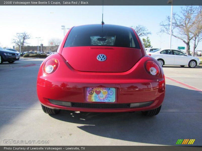 Salsa Red / Black 2008 Volkswagen New Beetle S Coupe