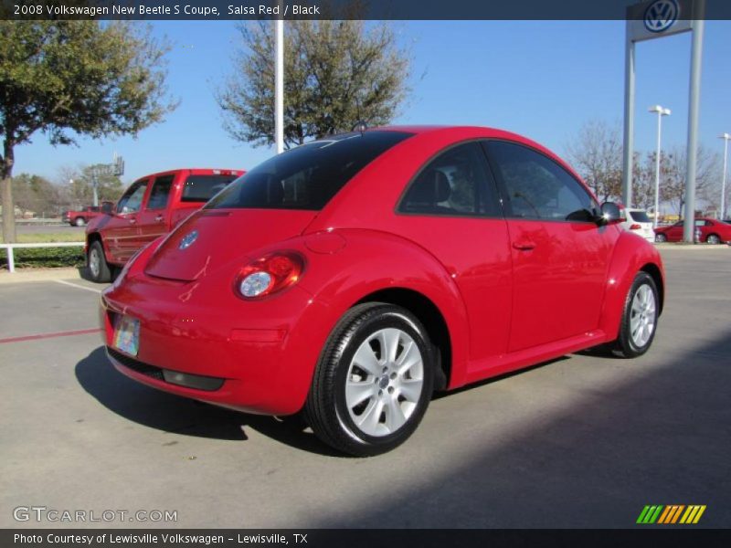Salsa Red / Black 2008 Volkswagen New Beetle S Coupe