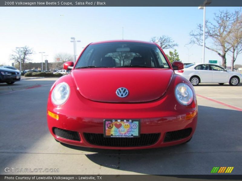 Salsa Red / Black 2008 Volkswagen New Beetle S Coupe